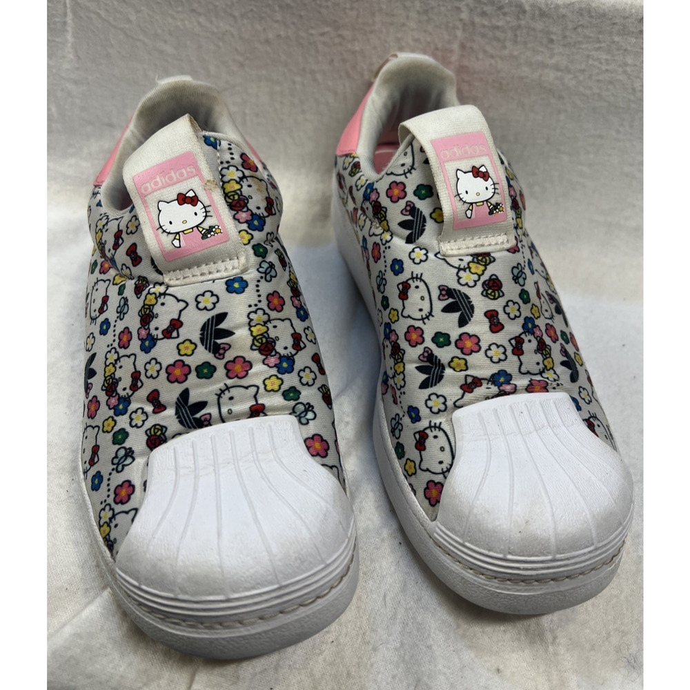 adidas Superstar 360 x Hello Kitty Low‎ Floral - IG5666 Girls Size 3 White Pink